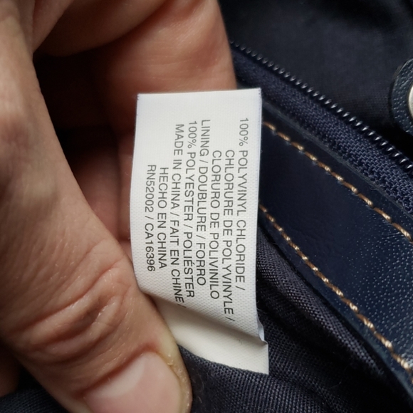 Liz Claiborne Blue Leatherlike Purse - Picture 7 of 8